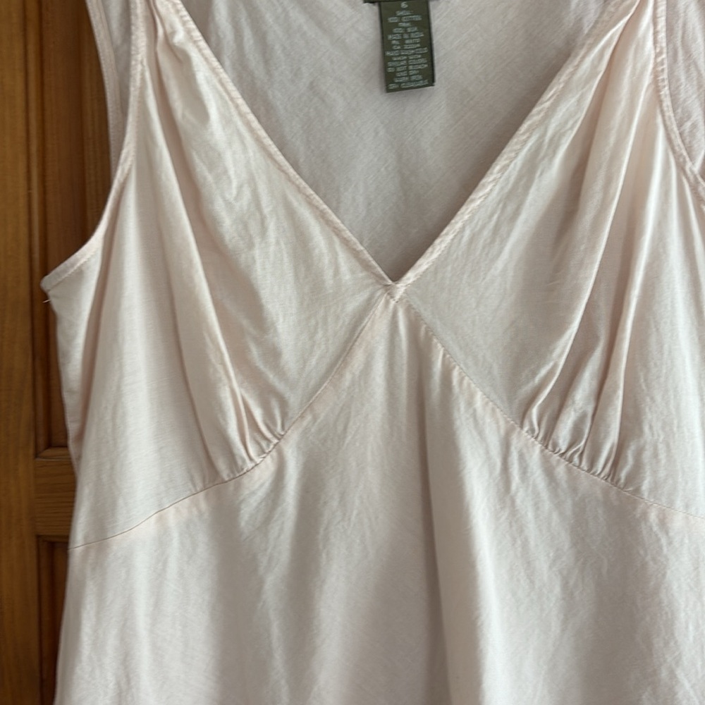 Anthropologie Vintage pale pink Sleeveless Top great details Boho chic,timeless - Picture 2 of 10